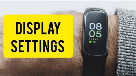 Fitbit Inspire 3 Display Settings Brightness Auto Wake Timeout