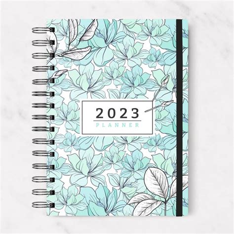 Agenda A5 2023 Semanal Magnolia Tienda áureo