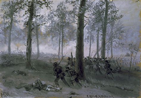 Once A Civil War September 19 1863 The Battle Of Chickamauga Day One