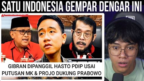 SATU INDONESIA GEMPAR PUTUASAN MK DAN DUKUNGAN PROJO KE PRABOWO