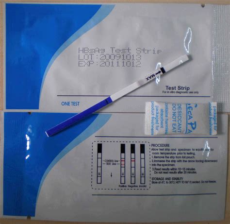 Hbsag Rapid Test Kit Serum/Plasma/Whole Blood Test - China Hbsag Test ...