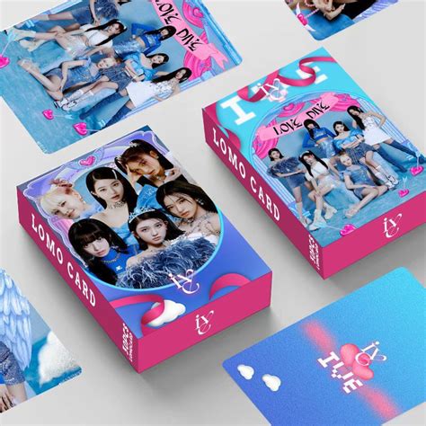 Kpop Ive Album Love Dive Photocard Double Sided Color Printing Lomo