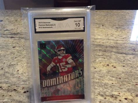 2019 Donruss PATRICK MAHOMES II Dominators DOM 15 Kansas City Chiefs