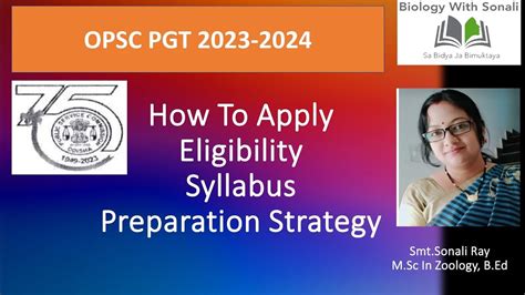 OPSC PGT 2023 2024 Eligibility Qualification How To Apply