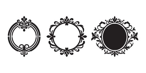 Black Vintage Frame Set 49215433 Vector Art At Vecteezy