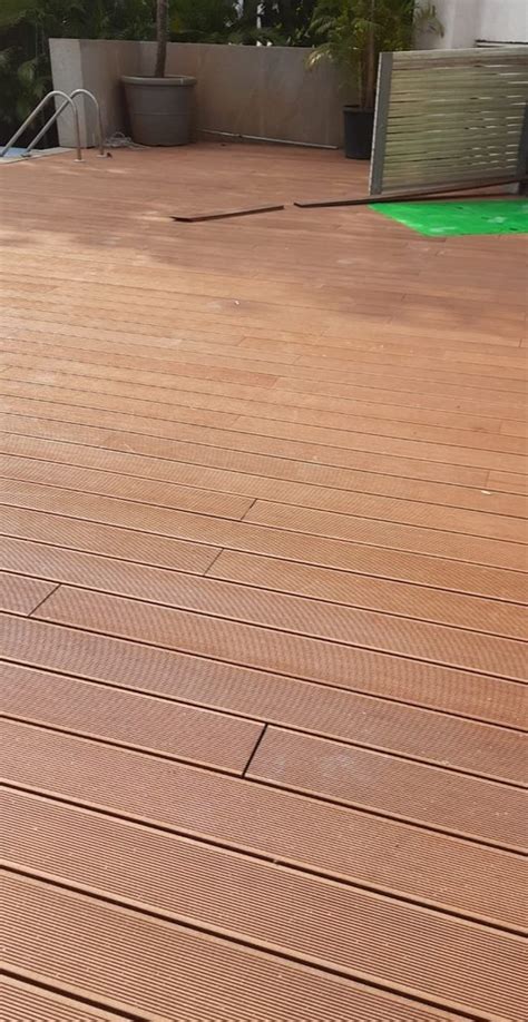 Ground And St Floor Brown Wpc Deck Flooring For Residential And