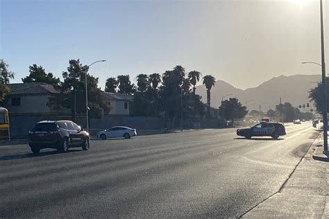 Bonanza Road Las Vegas Police Pecos Road Motorcyclist Crash Local Las