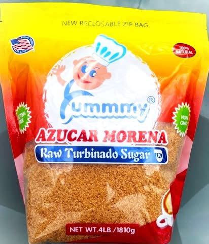 Azúcar Morena Turbinado Crudo Yummmy Azúcar Morena 4 Lb 64 0z