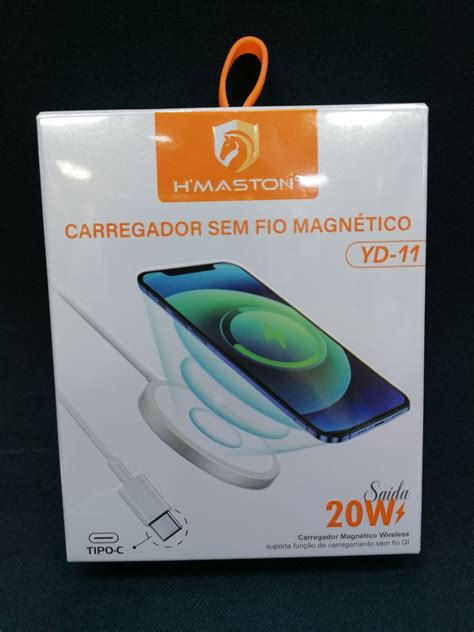 Carregador Sem Fio Magnetivo Yd Hmaston Fei Eletronico