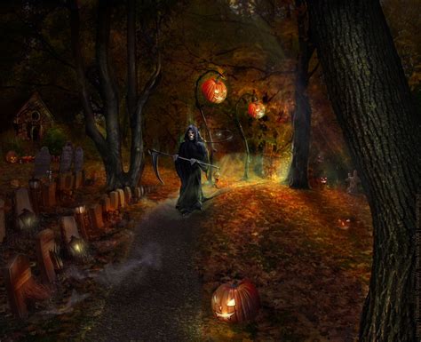 🔥 Free Download Scary Halloween Hd Wallpapers Pumpkins Witches Spider Web [1118x910] For Your