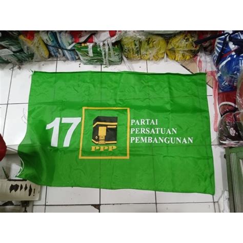 Jual Bendera Partai Ppp Ukuran X Cm Isi Pcs Shopee Indonesia