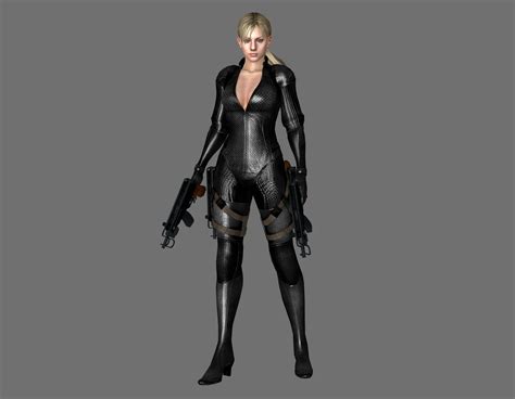 Resident Evil 5 Jill Battle Suit Black By Ishikahiruma On Deviantart