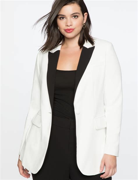 Long Tuxedo Jacket Womens Plus Size Coats Jackets Eloquii Eloquii Outfits Plus Size