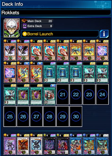 Combo Rokket Deck Showcase R Duellinks