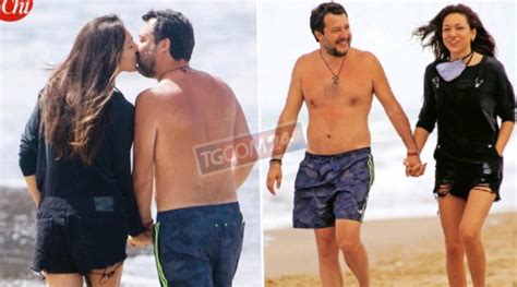 Salvini E Francesca Verdini Beccati Al Mare Il Leader Della Lega