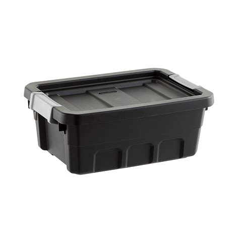 Sterilite Black Stacker Totes The Container Store