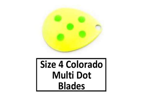 Multi Dotted Eyes Basic Spinner Blades D B Fishing