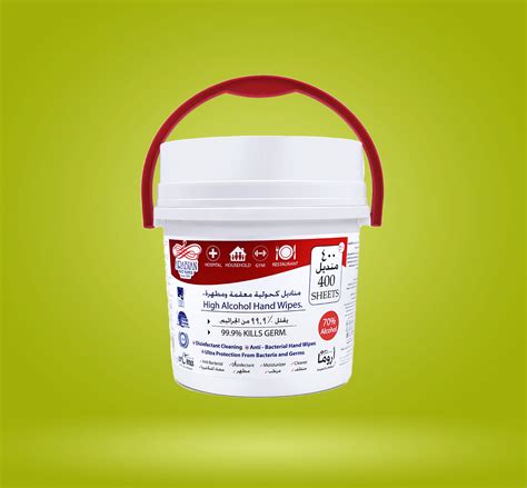 High Alcohol Hand Wipes Big Bucket We Are Arabian Wet Wipes