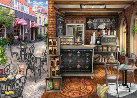 Quaint Cafe 1000p Adult Puzzles Puzzles Products Uk Quaint