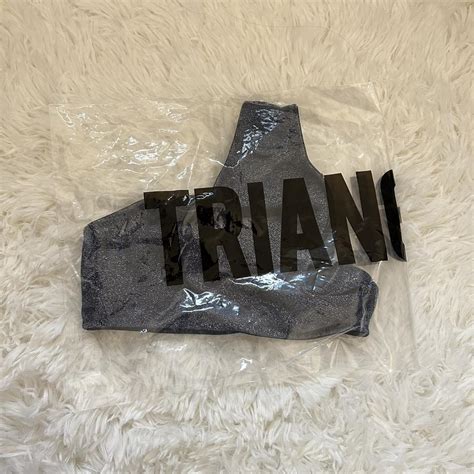 Triangl Navy Sparkle Glitter Bikini Bottoms Retail Depop