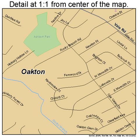 Oakton Virginia Street Map 5158472