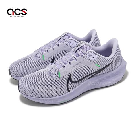 Nike 慢跑鞋 Air Zoom Pegasus 40 男鞋 紫 黑 氣墊 回彈 路跑 運動鞋 Dv3853 500 慢跑鞋