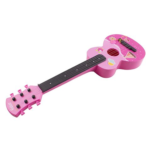 Toy Guitar Rock Star 6 String Acoustic Kids 255 Ukulele With Guitar