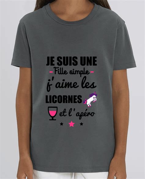 T Shirt Essentiel Stella Jazzer Je Suis Une Fille Simple J Aime Les