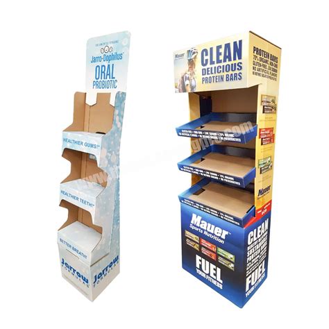 Standing Stands For Shops Floor Pegboard Cardboard Pos Display With ...