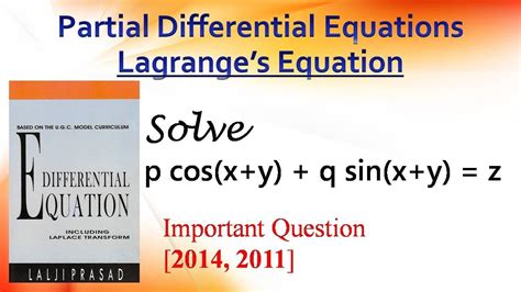 Solve P Cos X Y Q Sin X Y Z Partial Differential Equations