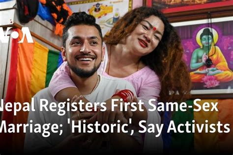 Nepal Registers First Same Sex Marriage Historic Say Activists