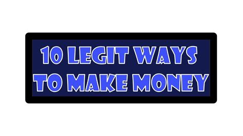 10 Legit Ways To Make Money And Passive Income Online Youtube