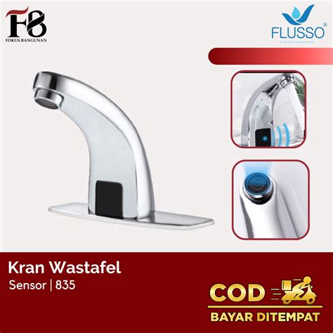 Jual Flusso Kran Wastafel Sensor Otomatis Kran Air Sensor Keran Air