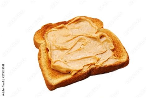 Peanut Butter on Toast Stock Photo | Adobe Stock