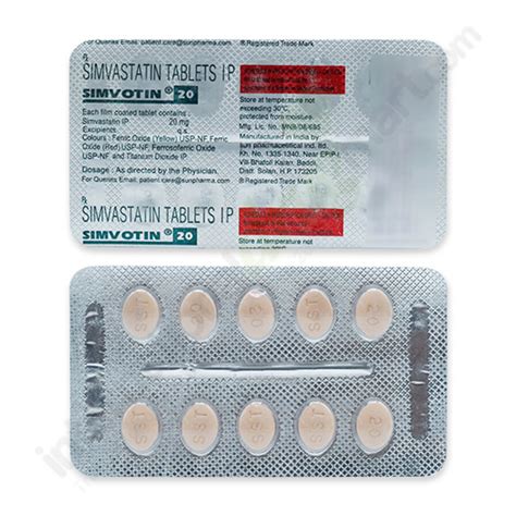 Buy Simvastatin 20mg Tablets Online IDM