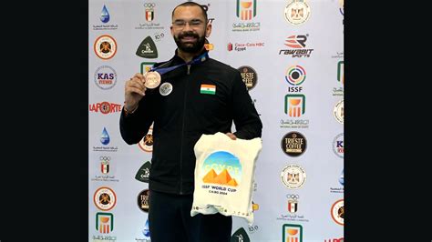 Agency News Akhil Sheoran Bags Bronze In 50m Rifle 3P Event At ISSF