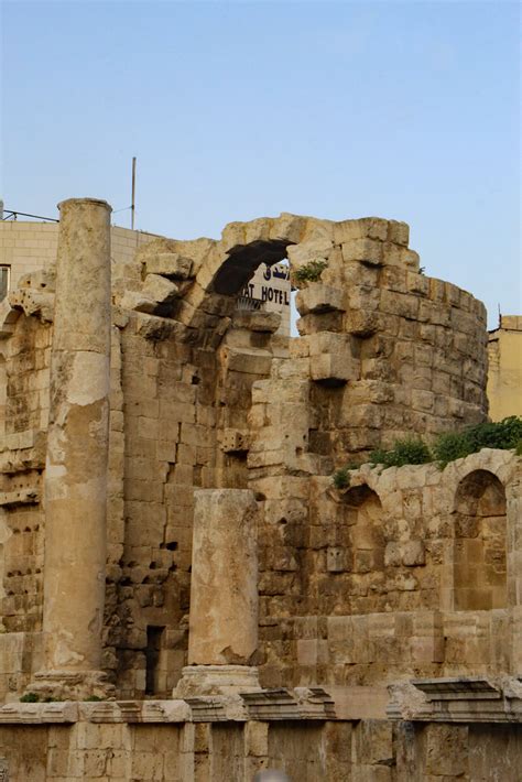 Roman Ruins Ruins In Down Town Amman California Will Flickr