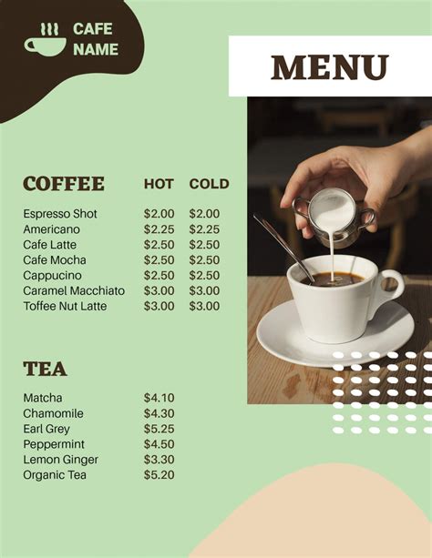 Cafe Menu Design Ideas & Examples