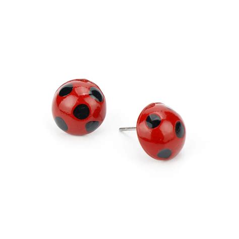 Aliexpress.com : Buy Miraculous Ladybug Stud Earrings Marinette Red ...