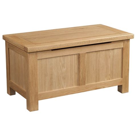 Avon Light Oak Blanket Box Stag Oak And Pine