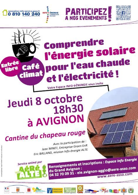 Café climat comprendre l énergie solaire pour l eau chaude et l