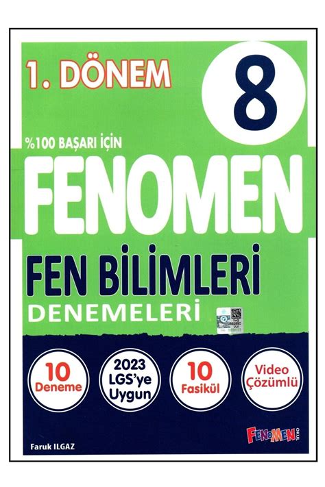 Fenomen Yayıncılık Fenomen 8 Sınıf Lgs 1 Dönem Fen Bilimleri