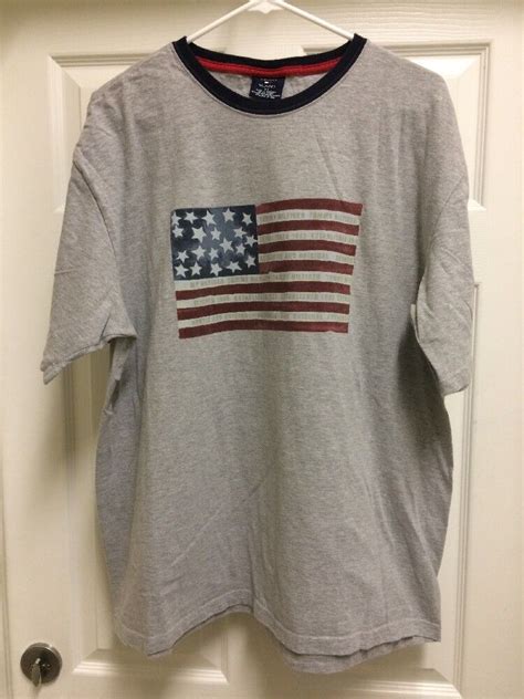 Vintage Tommy Hilfiger Big American Flag Logo T Shirt Gem