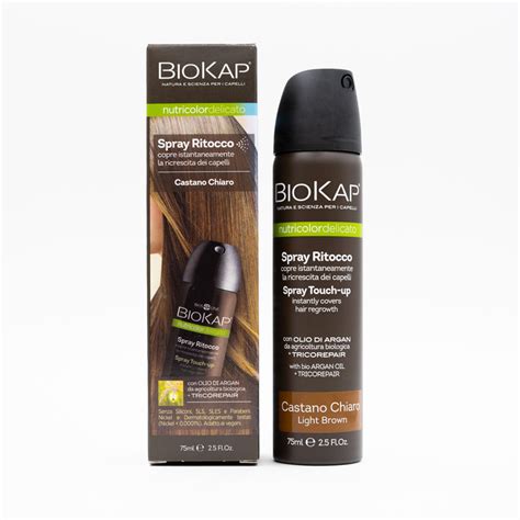 Biokap Spray Ritocco Castano Chiaro Parafarmacia Bepharma