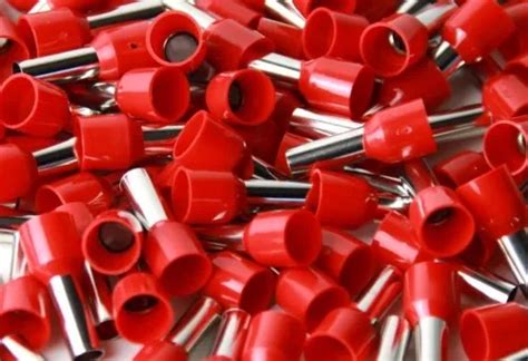 Terminal Tubular Ilhós Simples 1mm² Vermelho E1008 100 Pçs MercadoLivre