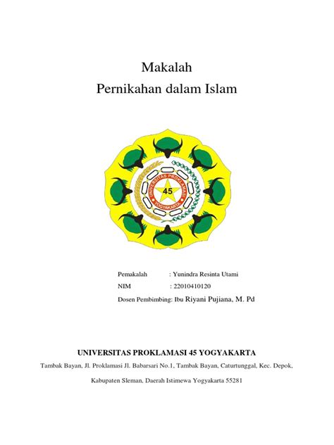 Makalah Pernikahan Dalam Islam Pdf