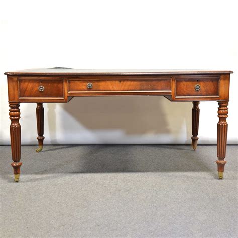 Lot 433 Reproduction Mahogany Writing Table