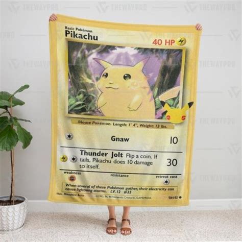 Pokemon Pikachu Blanket Pixeltee