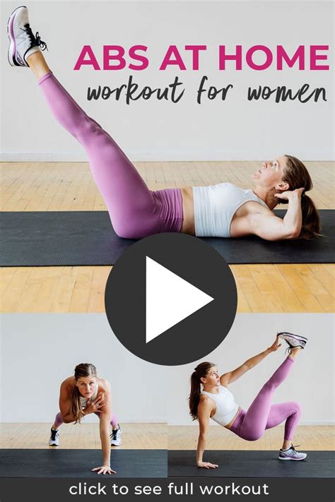 18 Best Ab Exercises For Women Video Nourish Move Love Abs Workout For Women Easy Ab