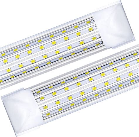 Pack Ft Led Shop Light Fixture W K T Integrated Led Tube